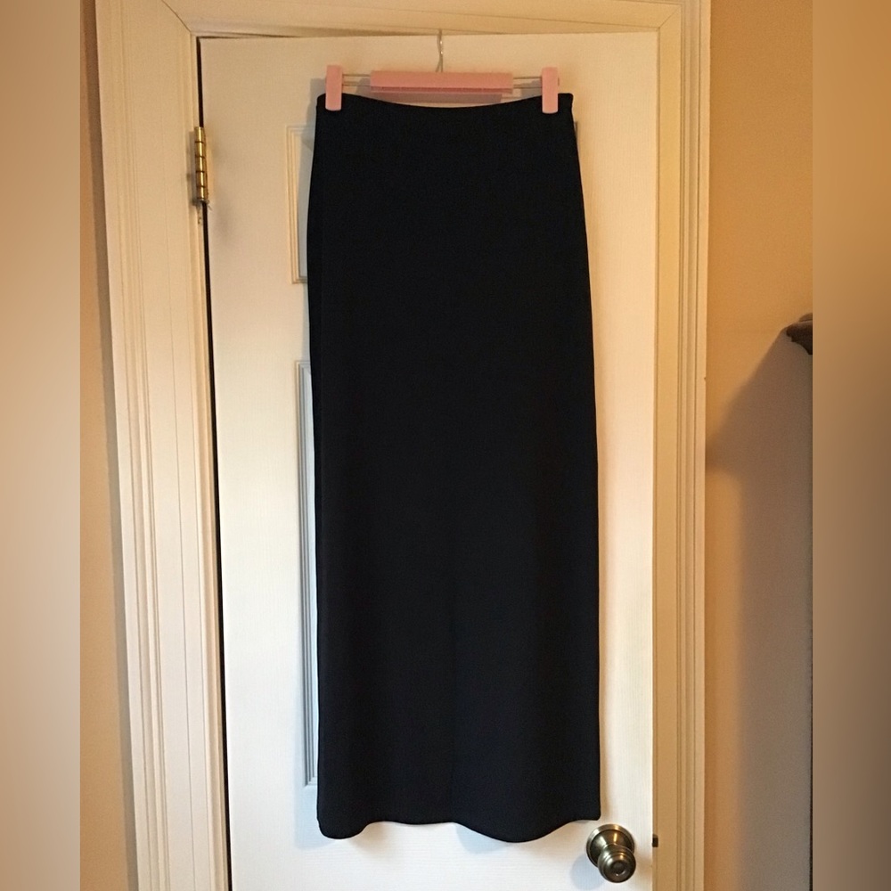 Banana Republic long Black Stretch Skirt